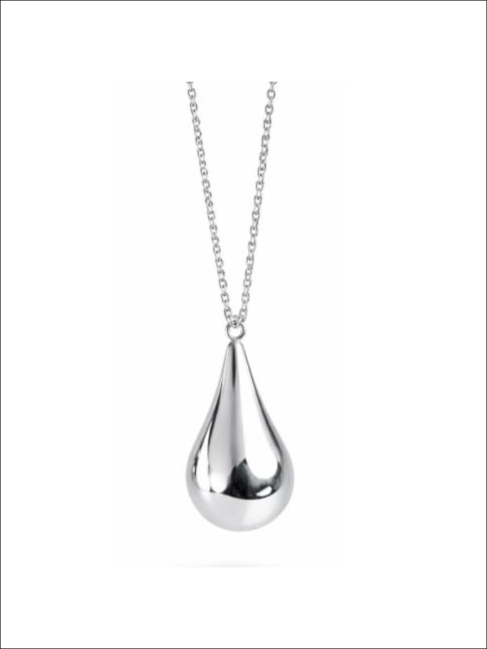925 Sterling Silver Teardrop Pendant Necklace Cremation Ashes Memorial